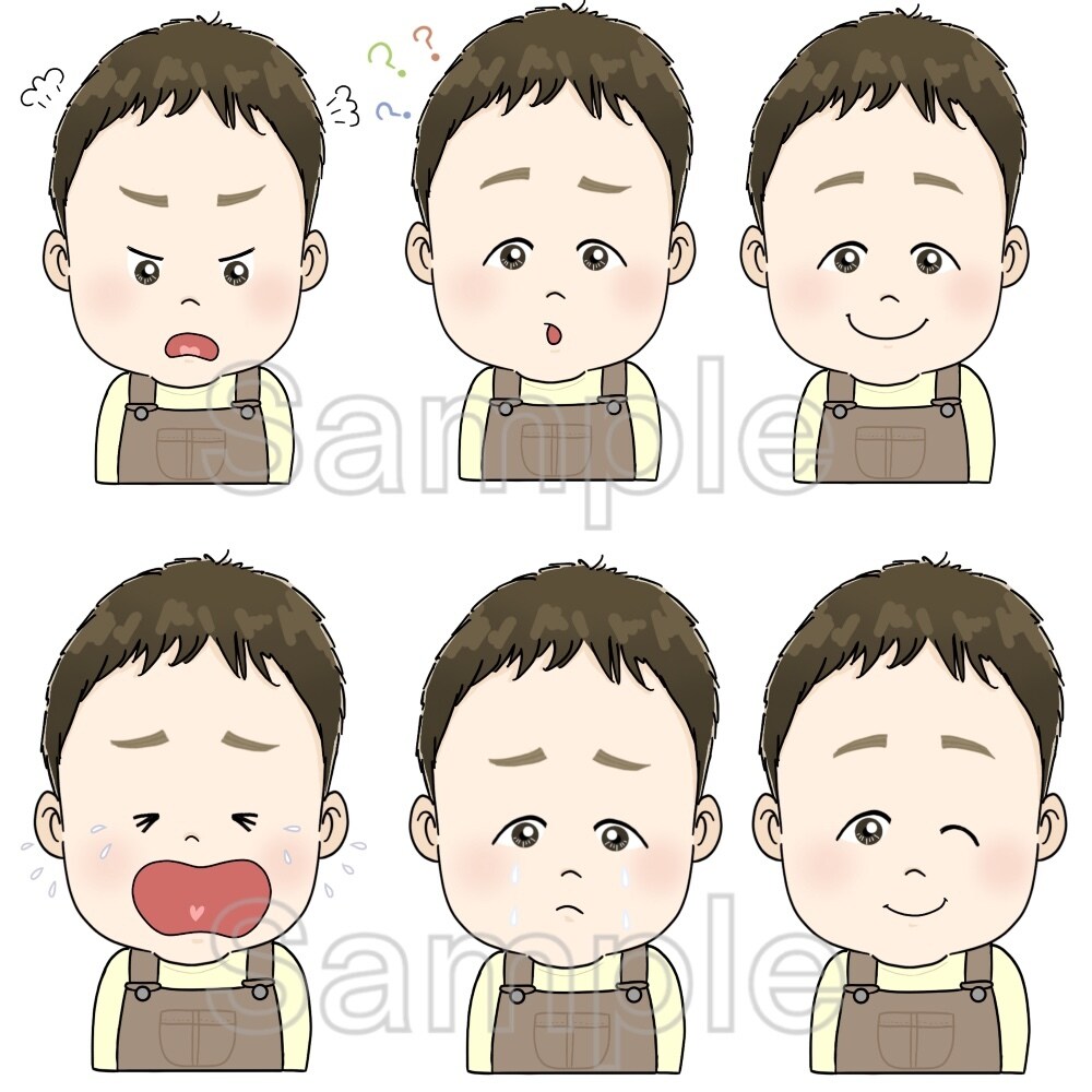 好感度UPな表情差分4セット4000円で作成します ご相談だけOK♫修整無制限!初心者の方も大歓迎‼︎商用利用可 イメージ10