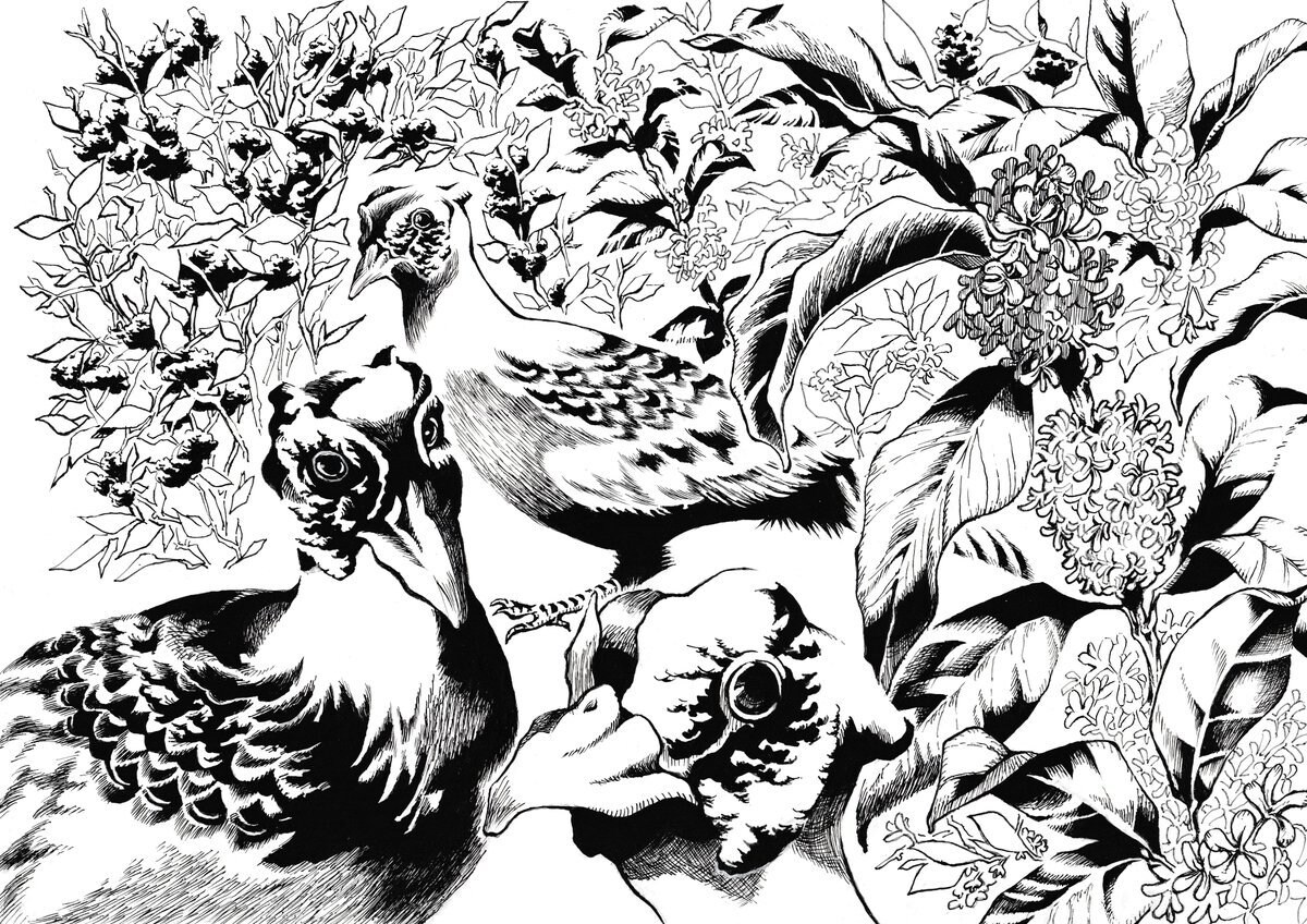一点モノのモノクロイラストを作成します アイコンやヘッダー・カット他、クール系イラストをご希望の方へ イメージ6