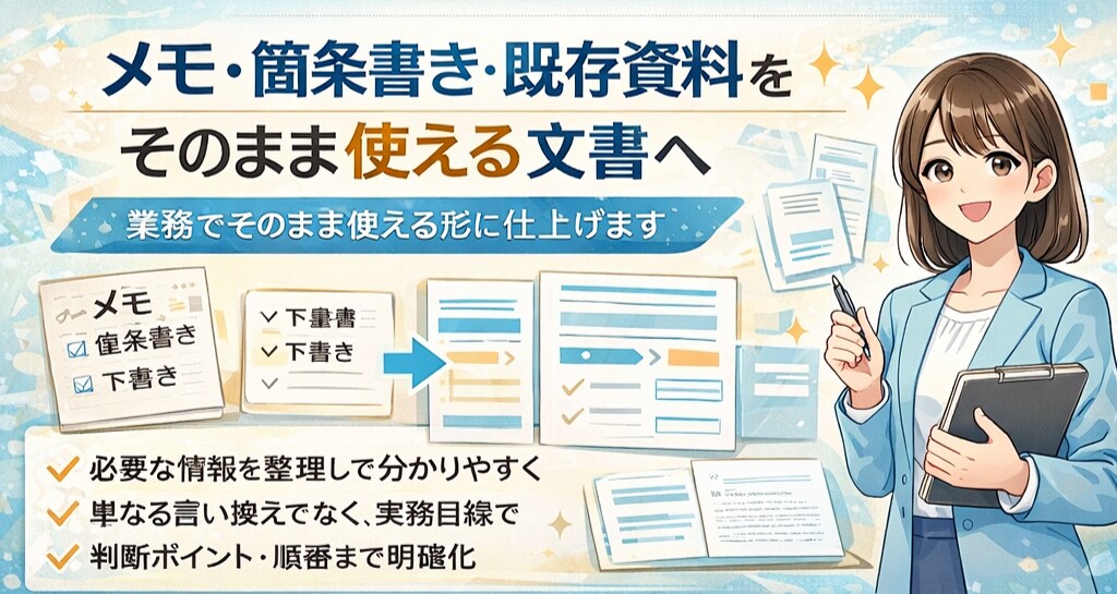 業務フロー・社内文書を見やすく整理し資料化します 業務フロー・社内文書を見やすく整理し資料化します イメージ1