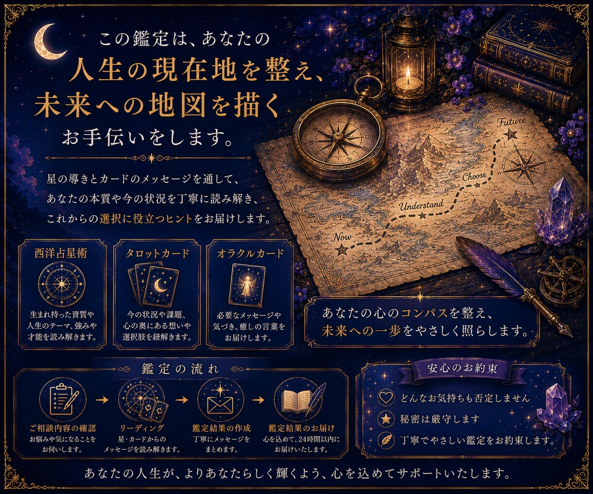 人生の現在地と進む方向を読み解きます 月明かりのように、あなたの現在地を照らします イメージ8