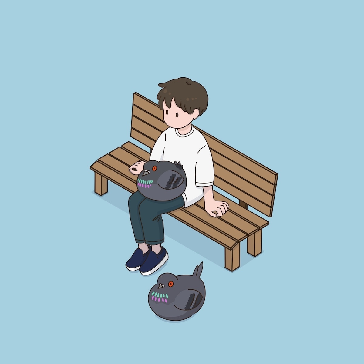 かわいいジオラマ風イラストを制作します 人物、小物などを組み合わせた、立体イラストを制作 イメージ6