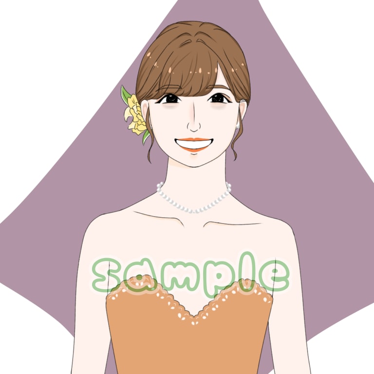 リアル風な名刺やWebでも使える似顔絵描きます 大人っぽく軽いタッチでSNSやウェディングに使えます！ イメージ2
