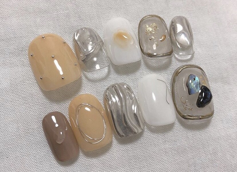 ジェルネイルチップをお作りします デートやお出かけ前にシールで貼るだけ簡単ジェルネイル♡ イメージ2