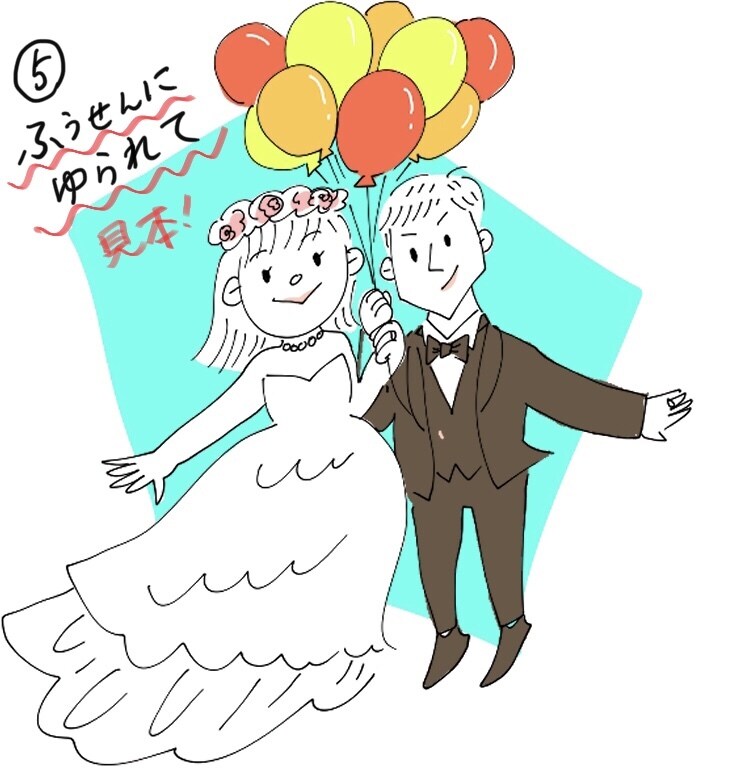 ウェディングアイテムに使える！イラスト描きます 2人のこだわりが伝わる！忙しいプレ花嫁さんにおすすめです イメージ6