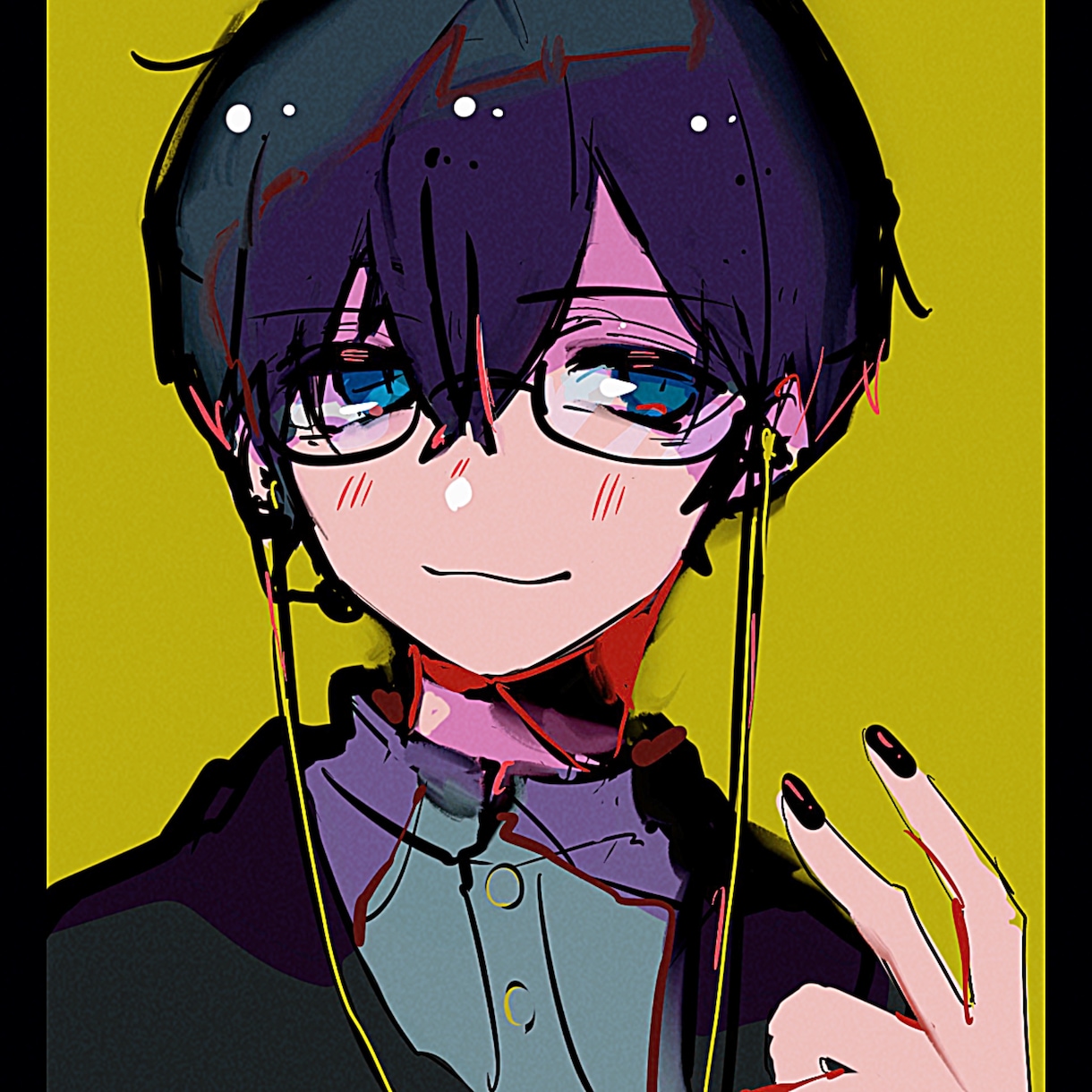 ラフなタッチを活かした厚塗りSNSアイコン描きます 質感と表情で目を惹く、あなただけの一枚を。 イメージ1