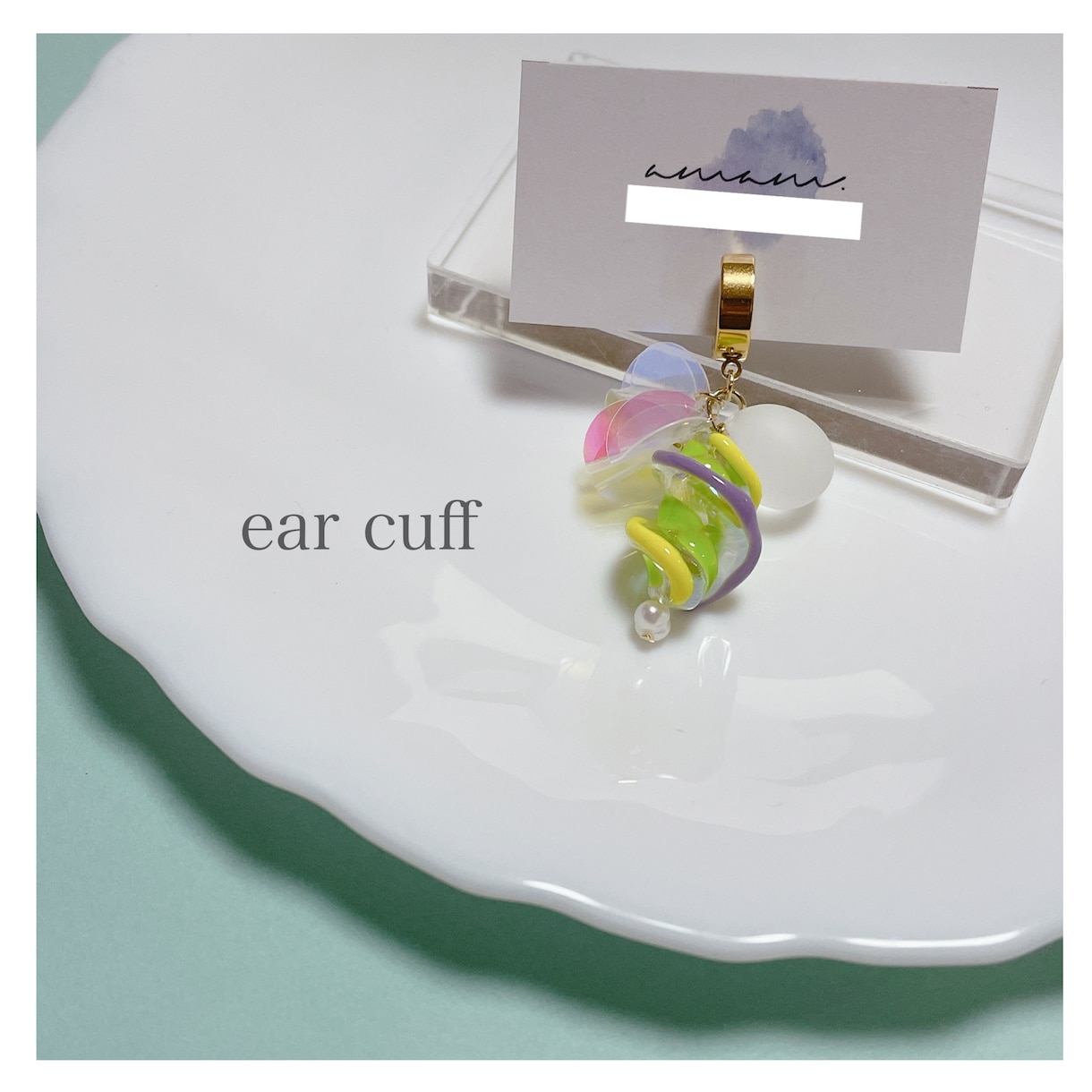 ハンドメイドアクセサリー制作します 新作の大ぶりイヤーカフを心を込めて制作します(*^^*) イメージ3