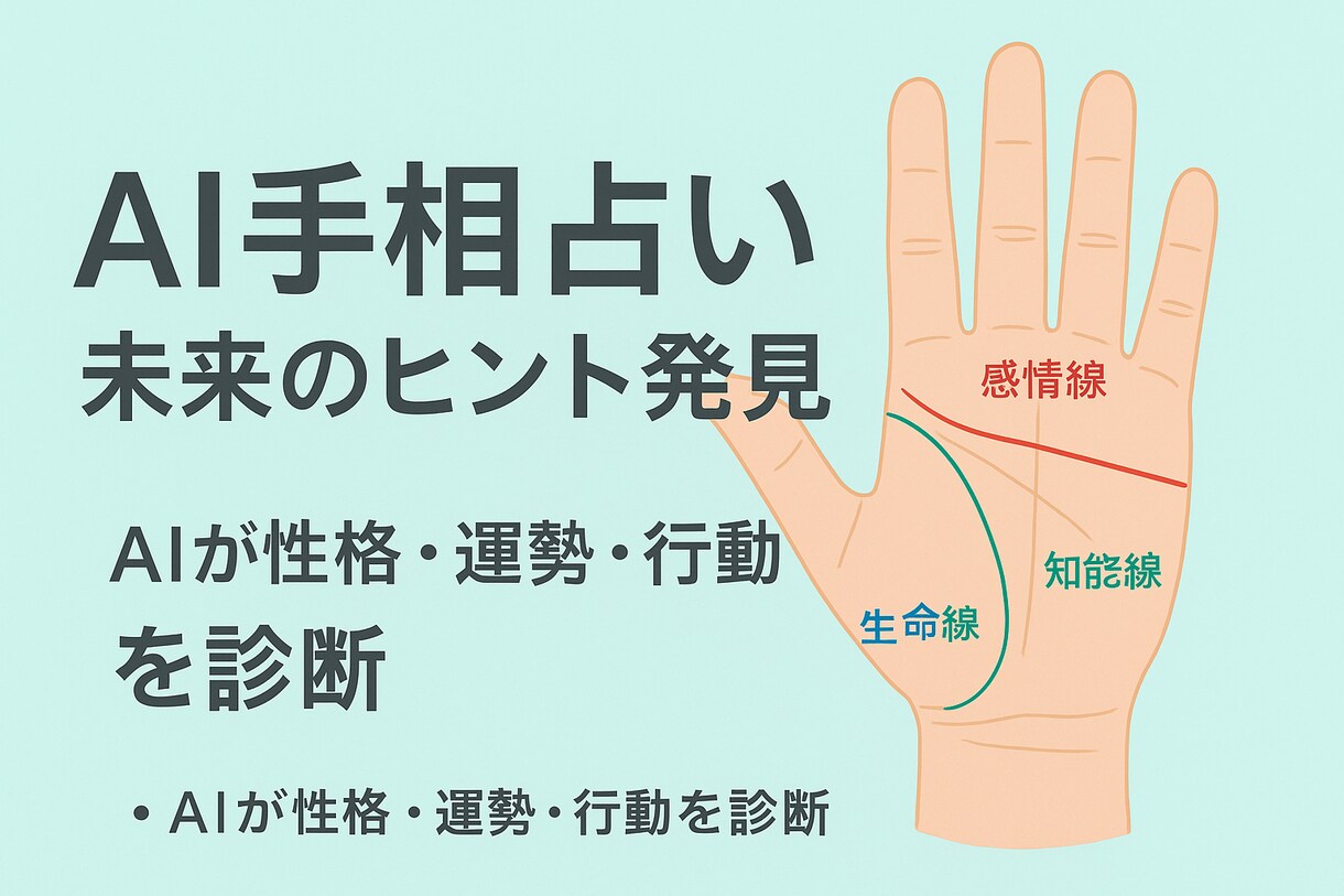 AI手相診断｜性格・運勢・行動アドバイスします •写真送るだけ！AIが手相を丸ごと解析 イメージ3