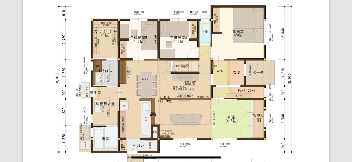 建築士のプロが基本・実施図面作成致します 木造/住宅/現役建築士/外観・内観パース作成 イメージ8