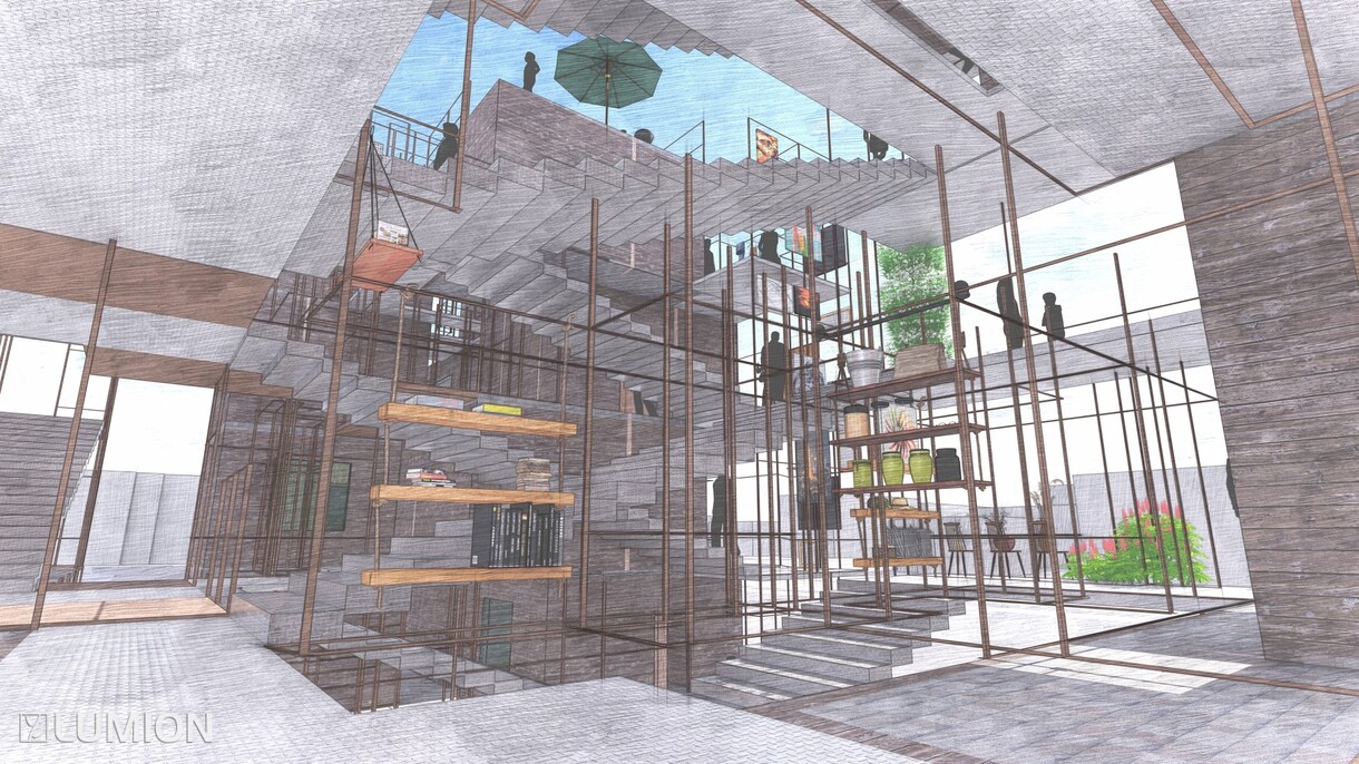 CGで温かみのある外観・内観パース作ります 現役建築学生が、あなたの設計イメージをCGで実現させます。 イメージ4
