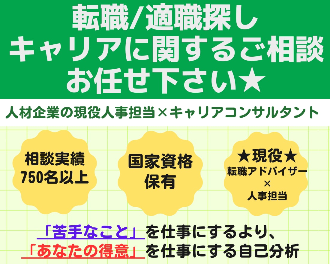 転職/面接に向けて強みを明確化/回答作成します AIもエージェントも教えてくれない！あなただけのキャリア支援 イメージ1