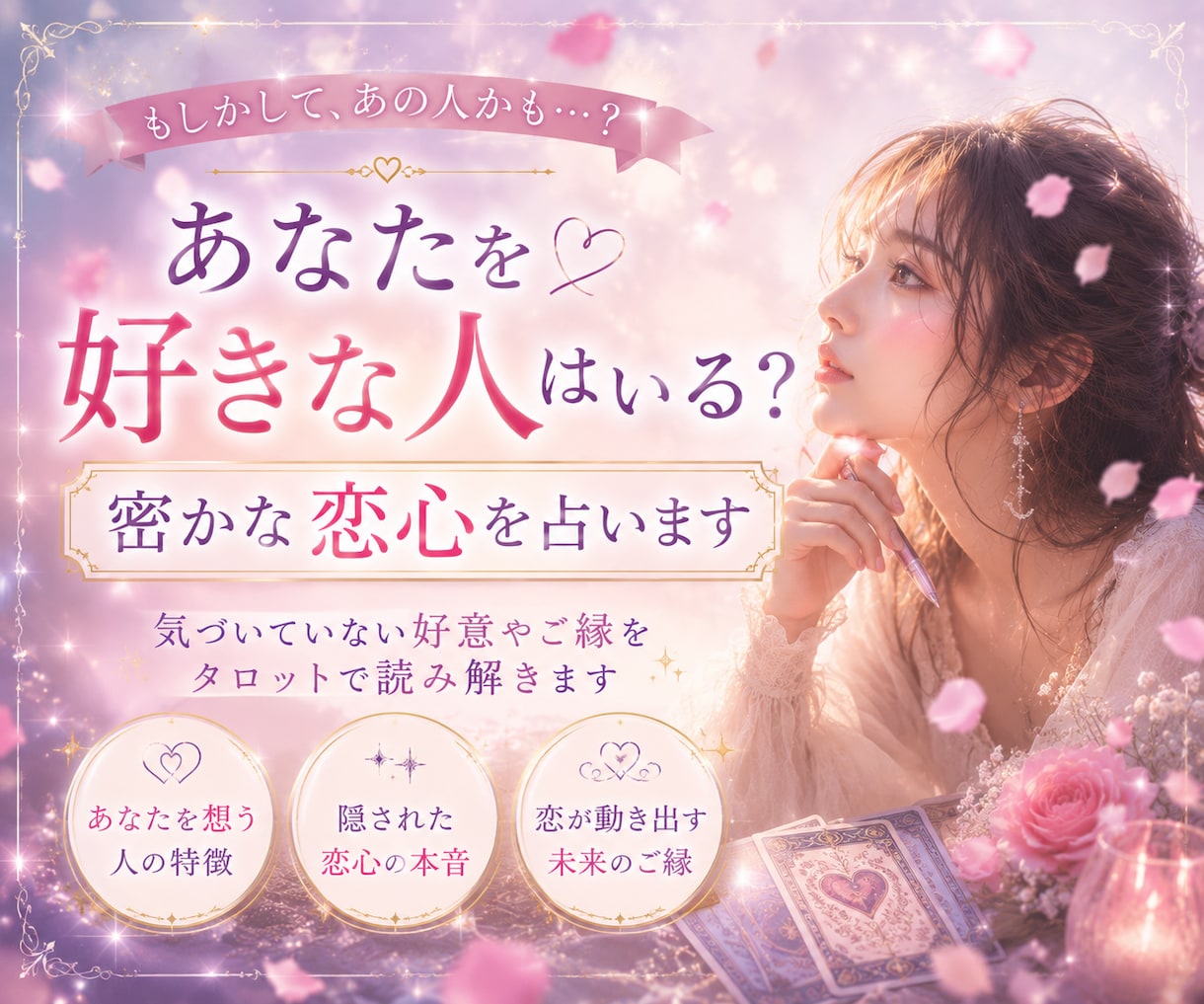密かにあなたを好きな人♡恋心を占います 恋のチャンスや未来のご縁を丁寧に霊視します イメージ5