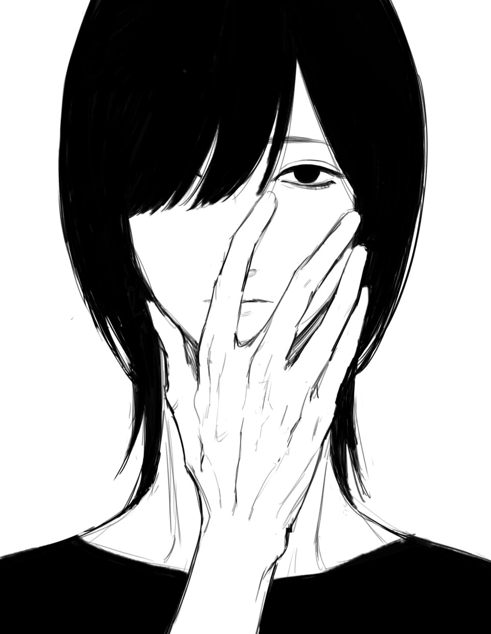 アイコンなど、モノクロで主に男性イラストを描きます あなた専用のキャラデザイラストを描きます イメージ6