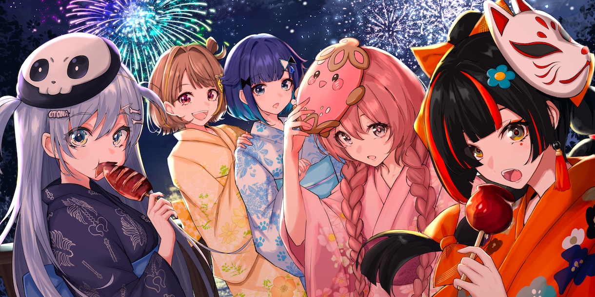 イラスト･夢絵・キャラデザ･SNSアイコン描きます サムネイル・MVイラスト・Vtuberキャラデザ等 イメージ1