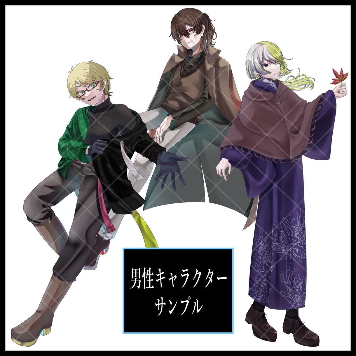 キャラクター製作・立ち絵の制作をいたします TPRGなどで使える立ち絵を制作いたします！ イメージ4