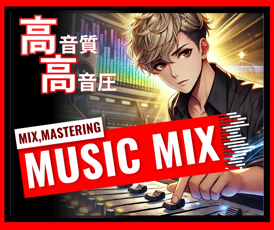 プロの音楽MIX⭐️貴方の理想の音源お届けします 即日対応可！楽曲の魅力を最大限に✨MIX/ﾏｽﾀﾘﾝｸﾞ イメージ1