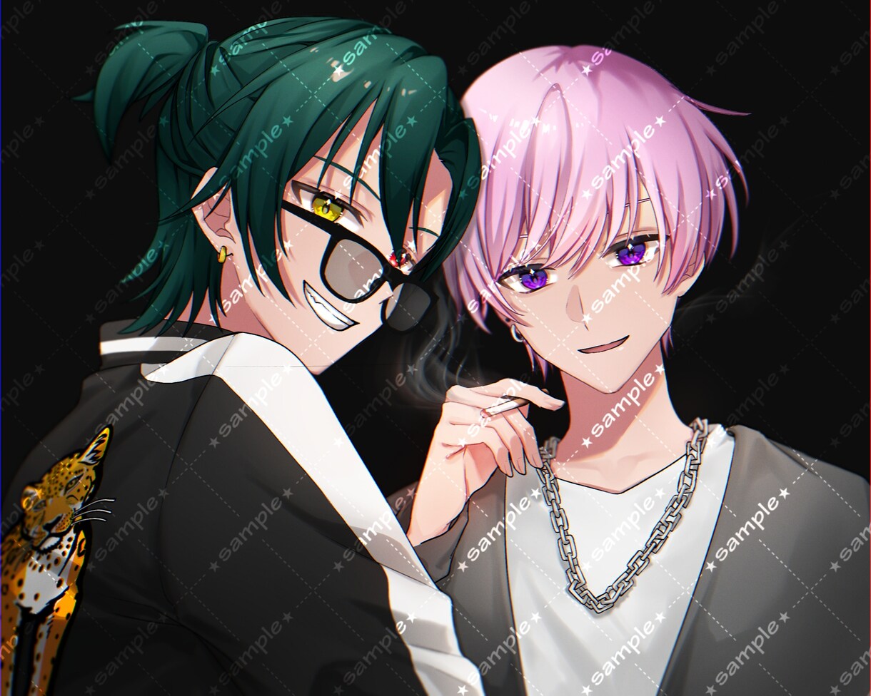 等身胸上〜腰上アイコンイラスト制作ます 雰囲気相談◎男女キャラ対応￤SNSアイコンにおすすめ！ イメージ4