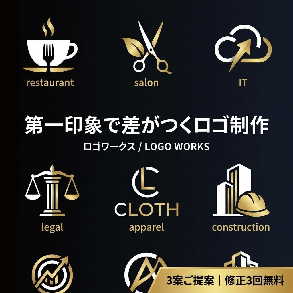 第一印象で差がつくロゴをプロチームが制作します 初めてでも安心｜丁寧なヒアリングで対応 イメージ1