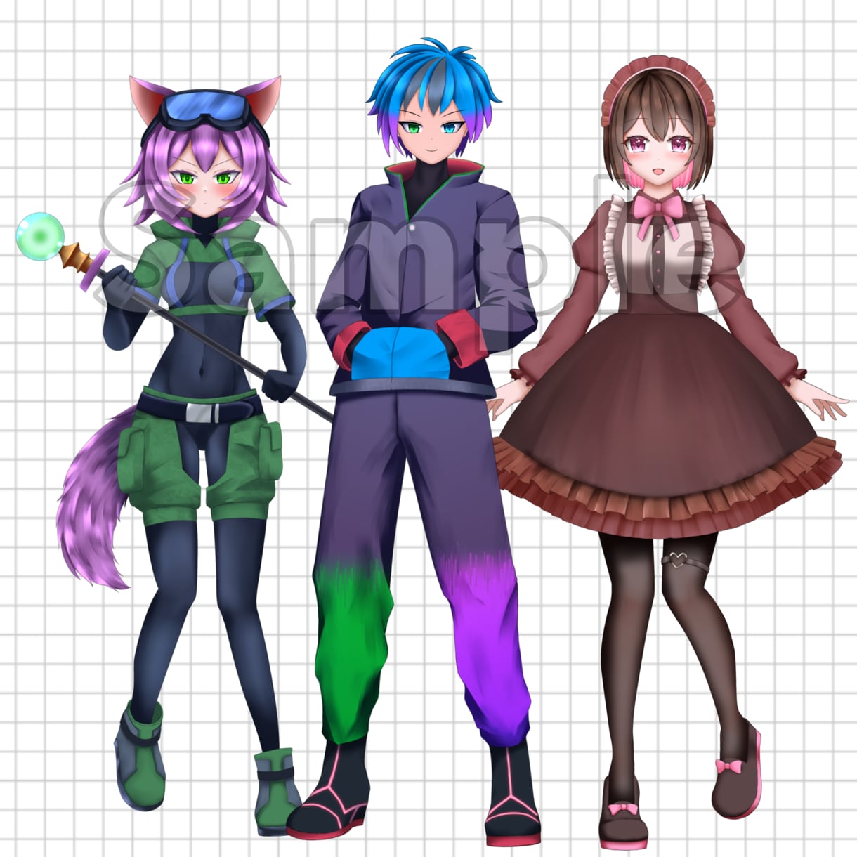 Vライバーデビュー！立ち絵/ロゴ/BGM制作します 絵と音を統一された世界観で一括プロデュース イメージ2