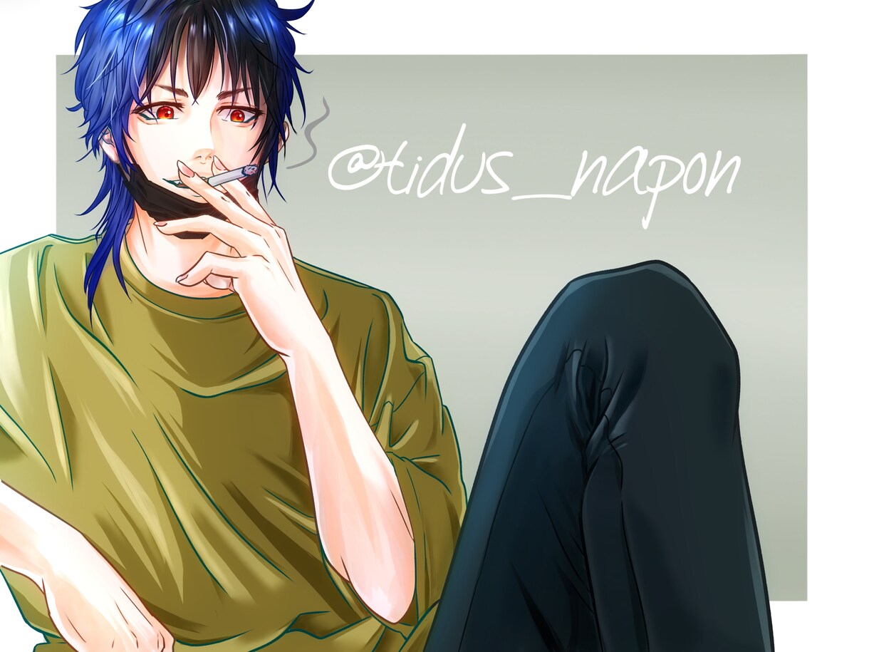 かっこいい男の子のアイコン/イラスト描きます スピード納品！最短2日でお届けできます。 イメージ5