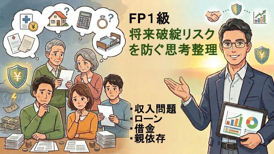 FP1級　将来破綻リスクを防ぐ思考整理をいたします ローン・借金・親依存…将来破綻リスクを紐解く思考整理電話相談 イメージ1