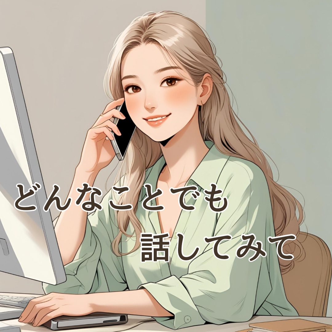 ためらわないで大丈夫♡優しくお聞きします 1分でも！あなたが話したいことを聞かせてください イメージ1