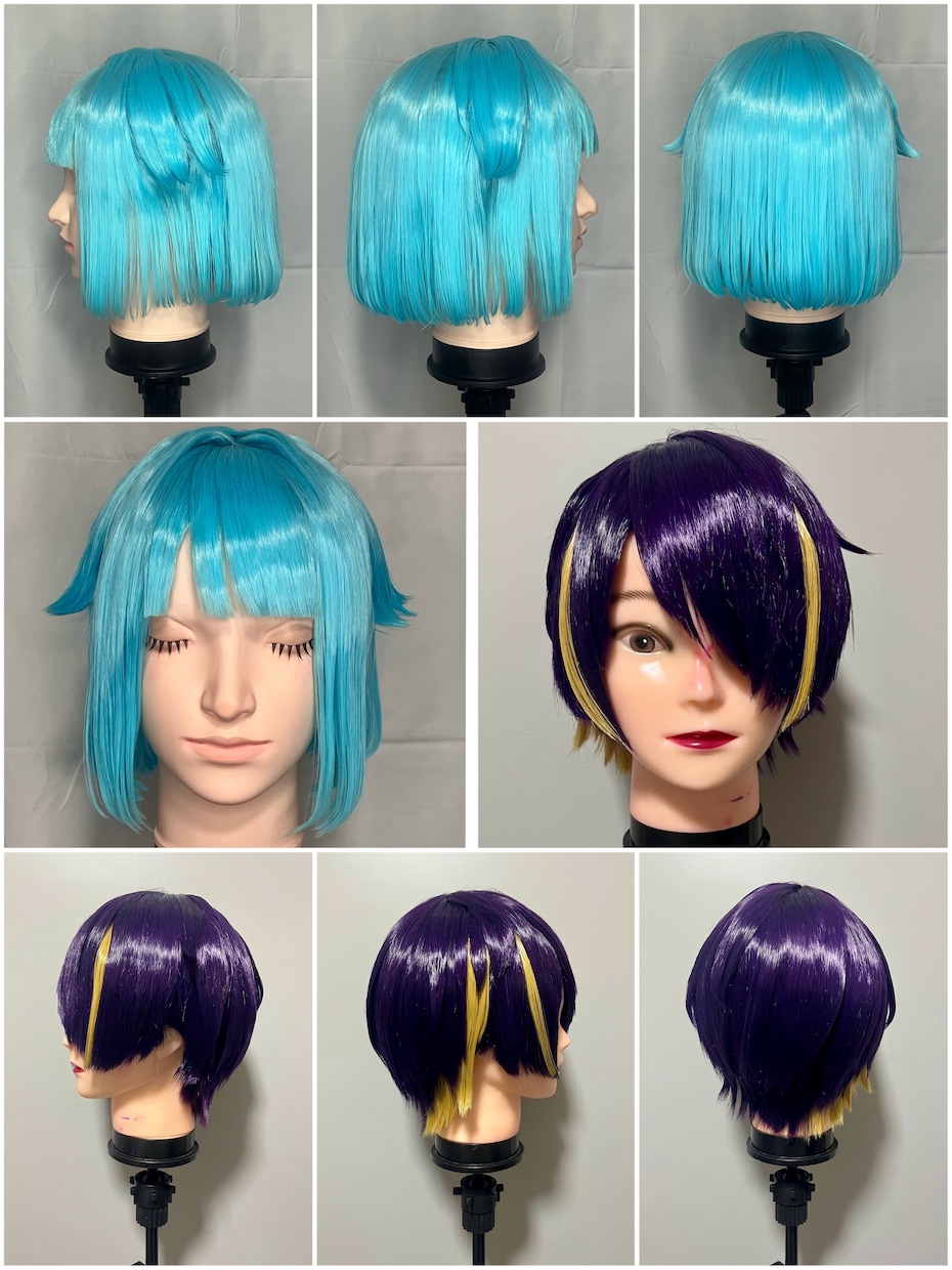 コスプレウィッグ・創作ウィッグ制作いたします 流行りのキャラや創作キャラなどのウィッグ制作いたします イメージ3