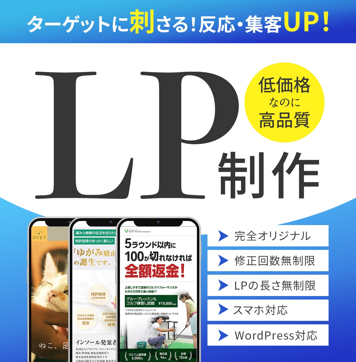 高品質なLPデザインを制作いたします 丁寧なヒアリングでハイクオリティなデザインをご提供！ イメージ1