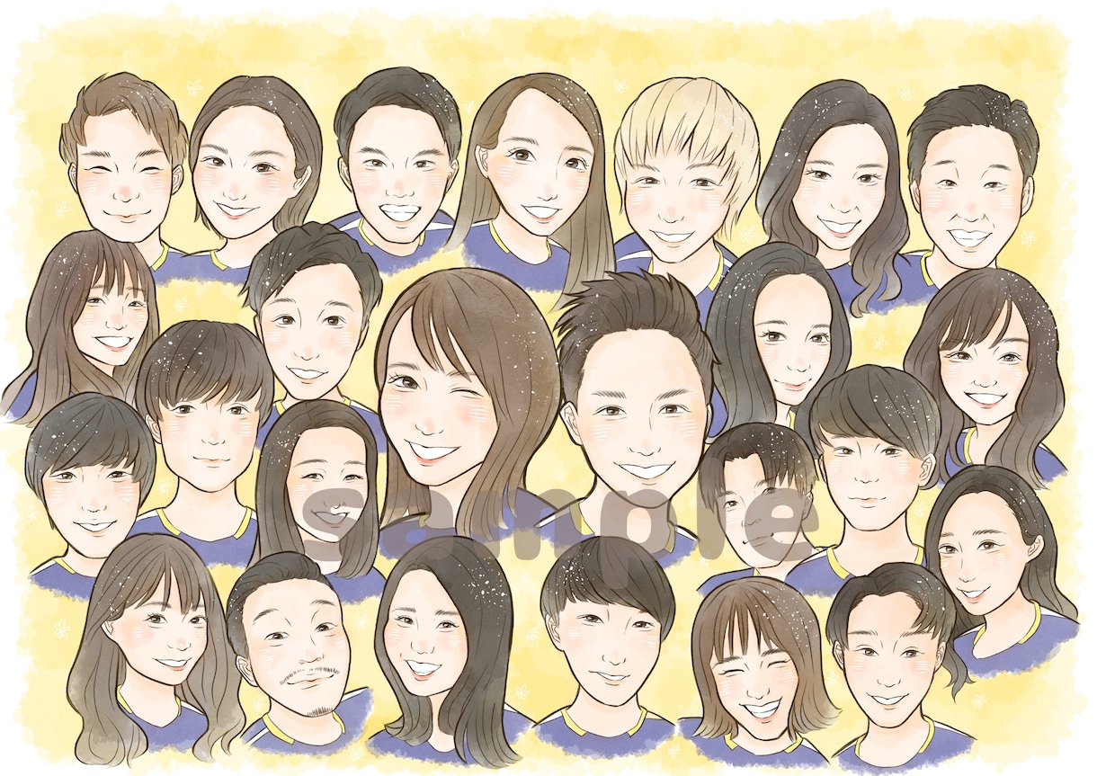 1名1000円♡ほんわか似顔絵お描きます 誕生日・記念日・父の日母の日・長寿のお祝いにオススメ♡ イメージ8