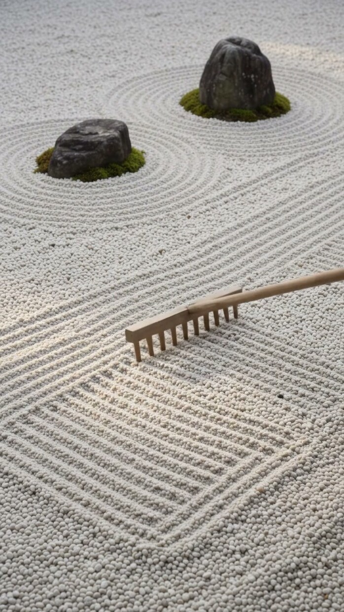 和風AI動画素材、縦型10秒・ループで作ります 風鈴・鹿威し・枯山水…その音だけの10秒素材をお届け イメージ3