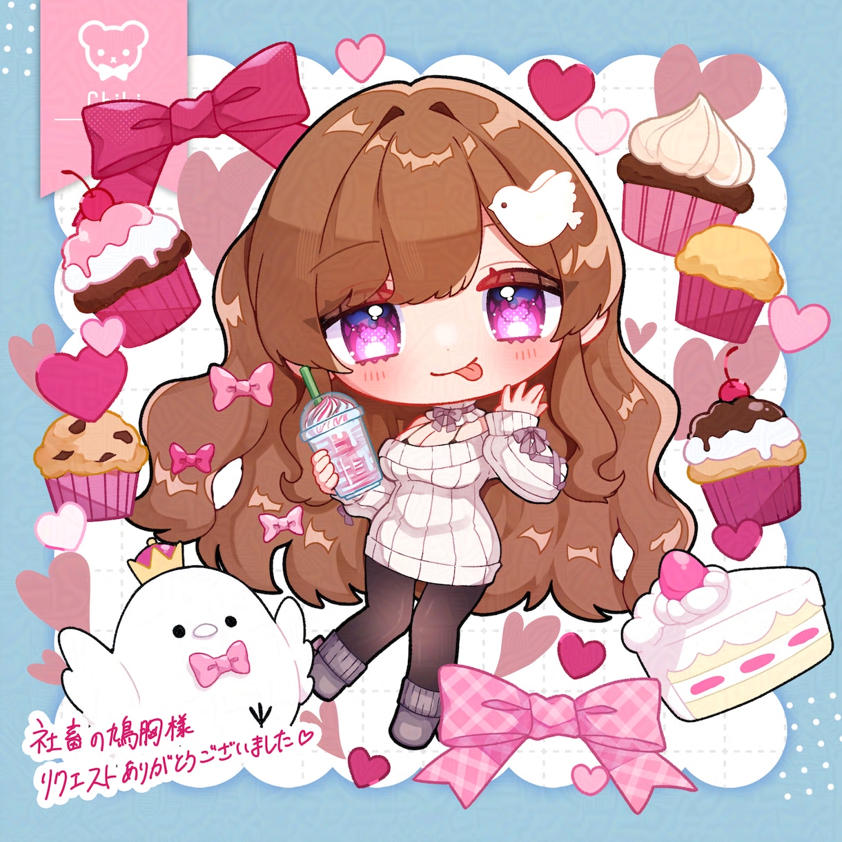 デフォルメかわいいミニキャラを描きます 商用利用◎　グッズ・サムネ・アイコンにどうぞ！ イメージ7