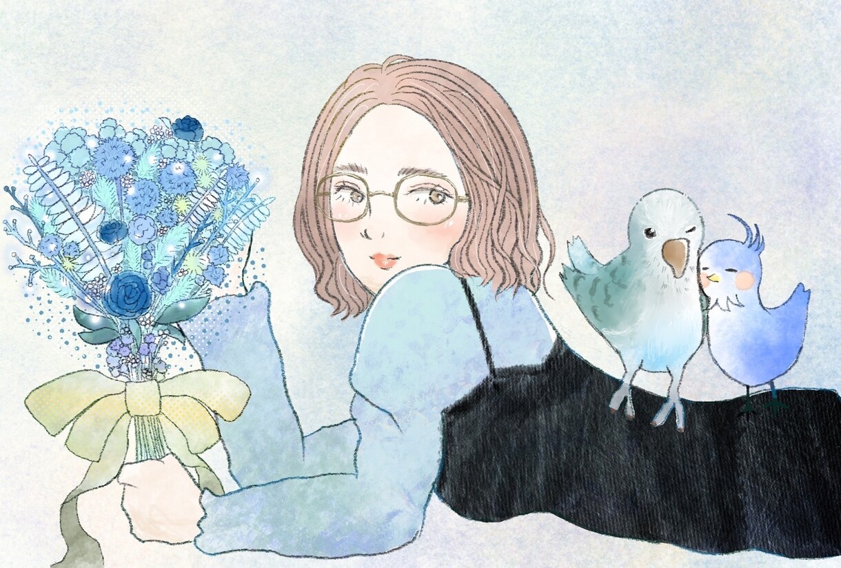 インコちゃんの水彩イラストを描きます 貴方のペットを温かみのある作品、イラストに残しませんか。 イメージ10