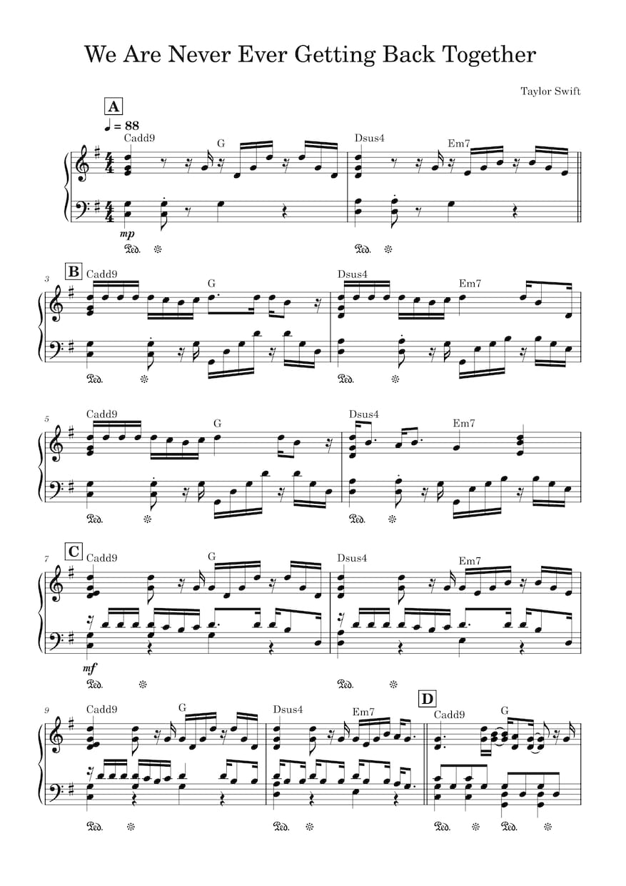 楽譜【低価格】作成します 迅速対応！ピアノ、バンドスコアなど♬ イメージ1