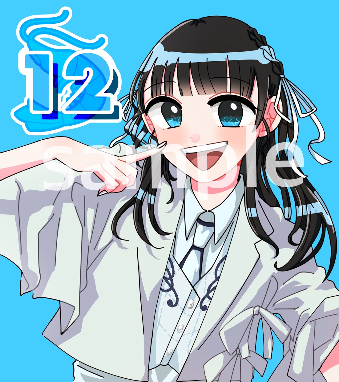 アイドルのイラストを描きます 生誕祭等のファン有志企画に使うメセカにいかがですか？ イメージ1