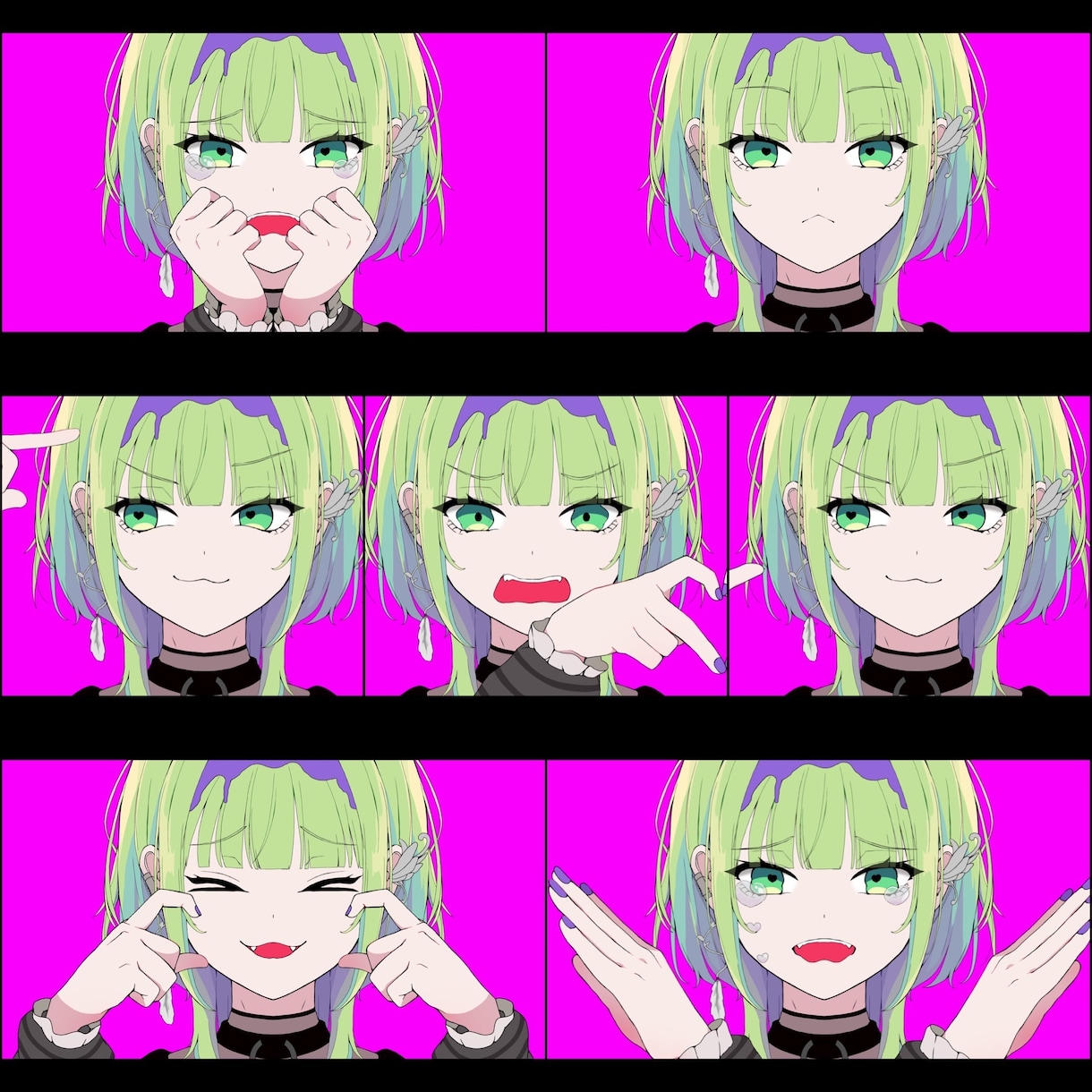 歌ってみた・オリジナルMVのイラストを制作します ご要望に沿った動画用サイズのイラストを制作可能です！ イメージ10