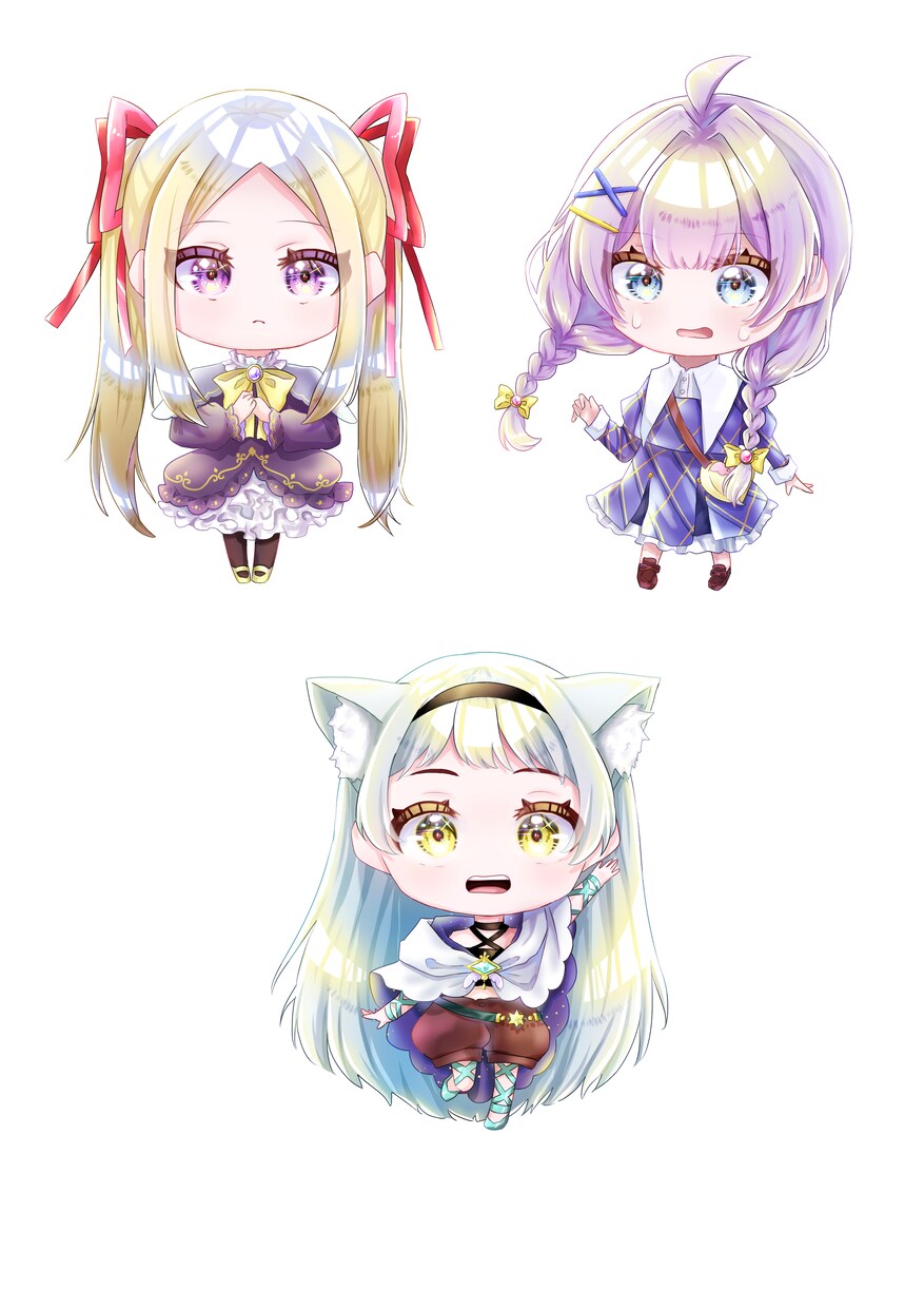 可愛い女の子のイラストを描きます きれいな立ち絵やミニキャラなどを作成します イメージ6