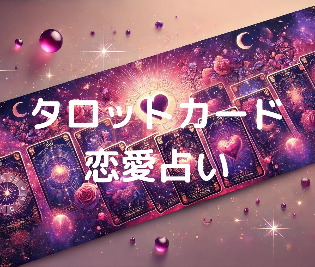 タロットカードであなたの恋愛運を占います あなたが前に進むきっかけをつくることができたらなと思います。 イメージ1