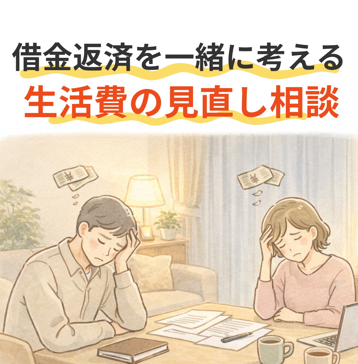 借金返済に追われる50代｜返済の道を一緒に作ります 質素な生活なのに借入が減らない理由。今、はっきりさせませんか イメージ1