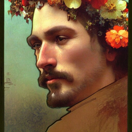 ミュシャ風の華やかで綺麗なイラストを制作します SNSアイコンやブログ画像、挿絵、プレゼント等に 商用利用可 イメージ8