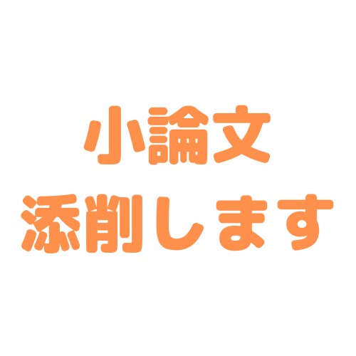 小論文の添削と、成長のためのアドバイスをします 小論文を完全に独学で勉強し、大学に合格した実績があります。 イメージ1