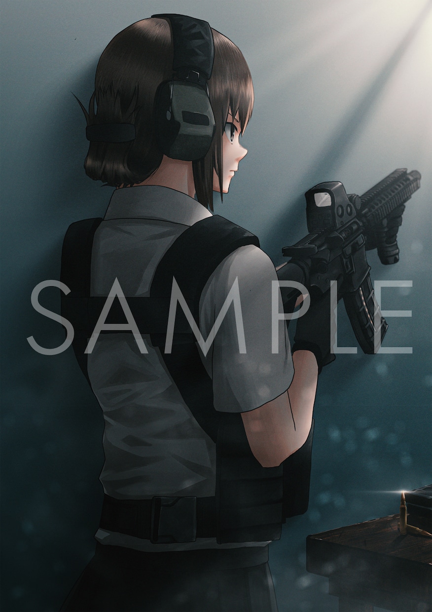 商用利用OK!高品質なイラストを提供します 銃の絵を描いてほしい方一見の価値あり!銃以外もお任せ下さい! イメージ1
