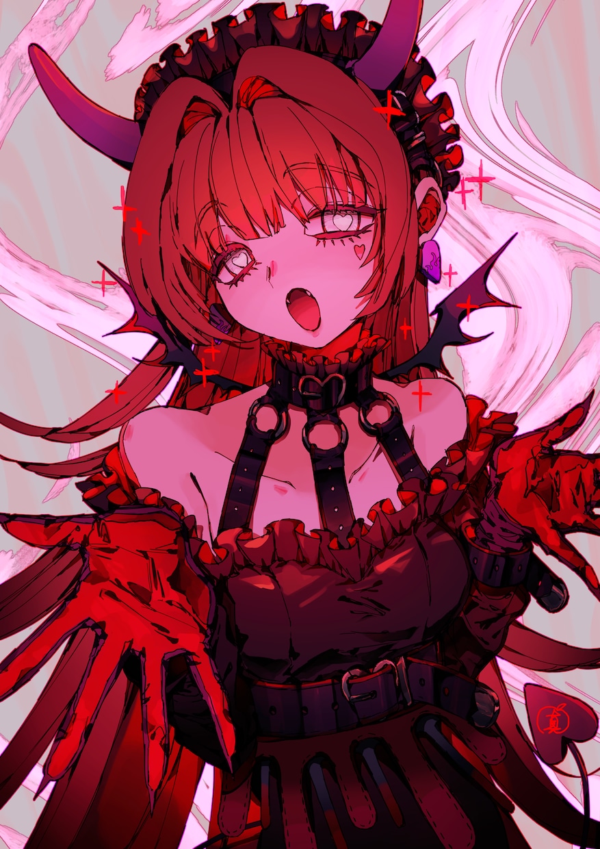 可愛い女の子のイラストを描かせていただきます 可愛い・ちょっと不気味な雰囲気のイラストが得意です イメージ1