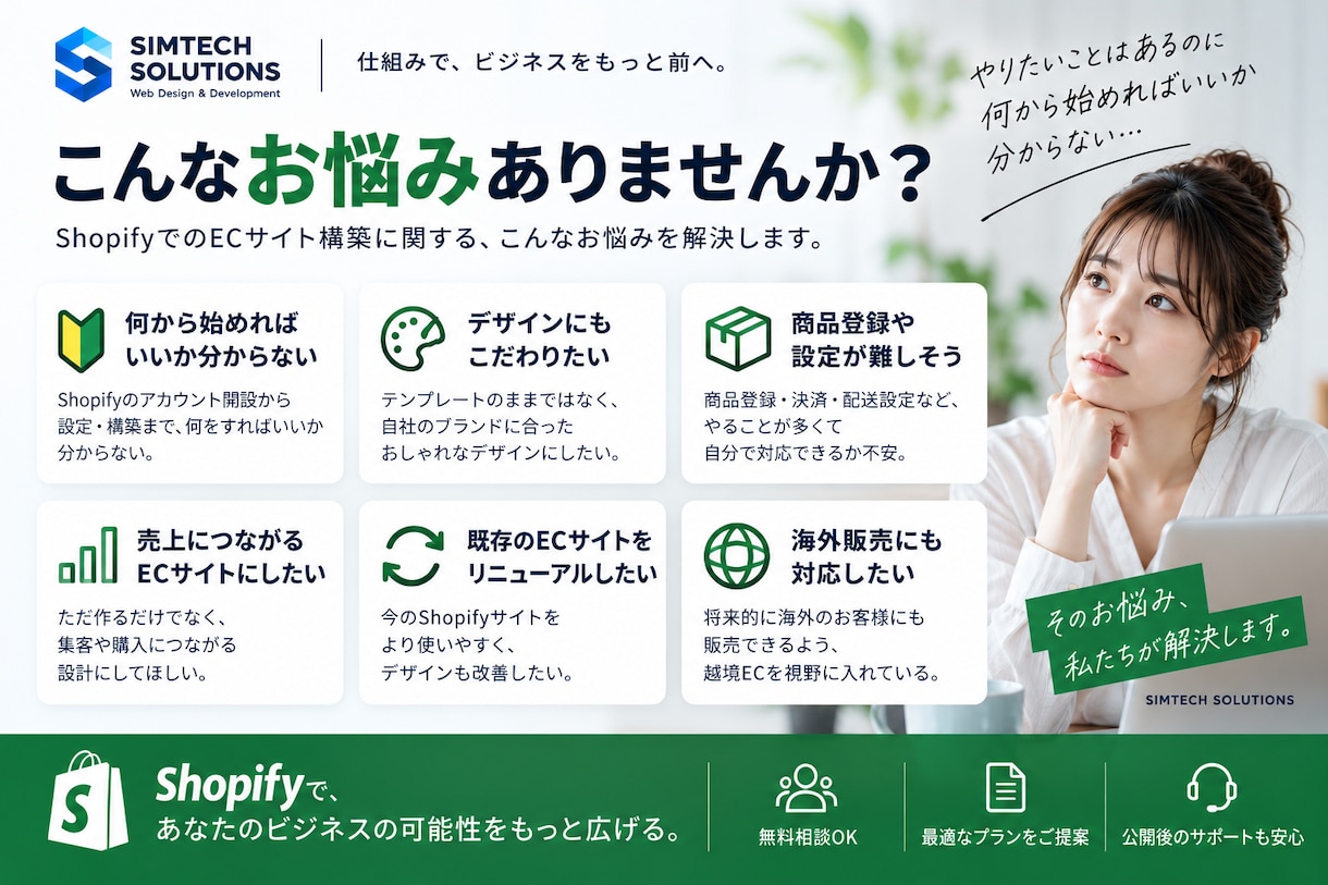 Shopifyで売れるECサイトを構築します 企画・デザイン・構築・スマホ一括対応｜初めてのショップも安心 イメージ2