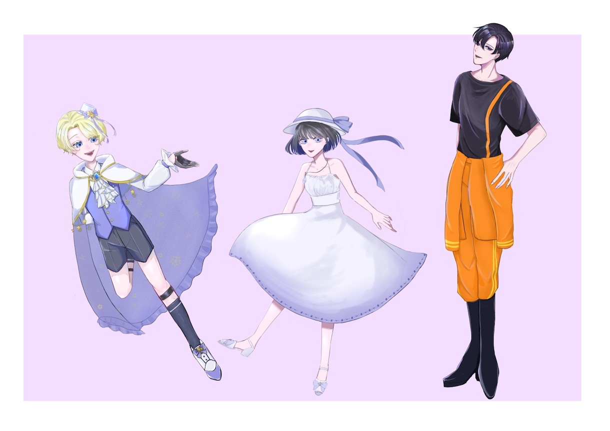 ゲーム/TRPG/配信 などの立ち絵作成します IRIAM対応可！綺麗めなキャラクターが得意です！ イメージ2