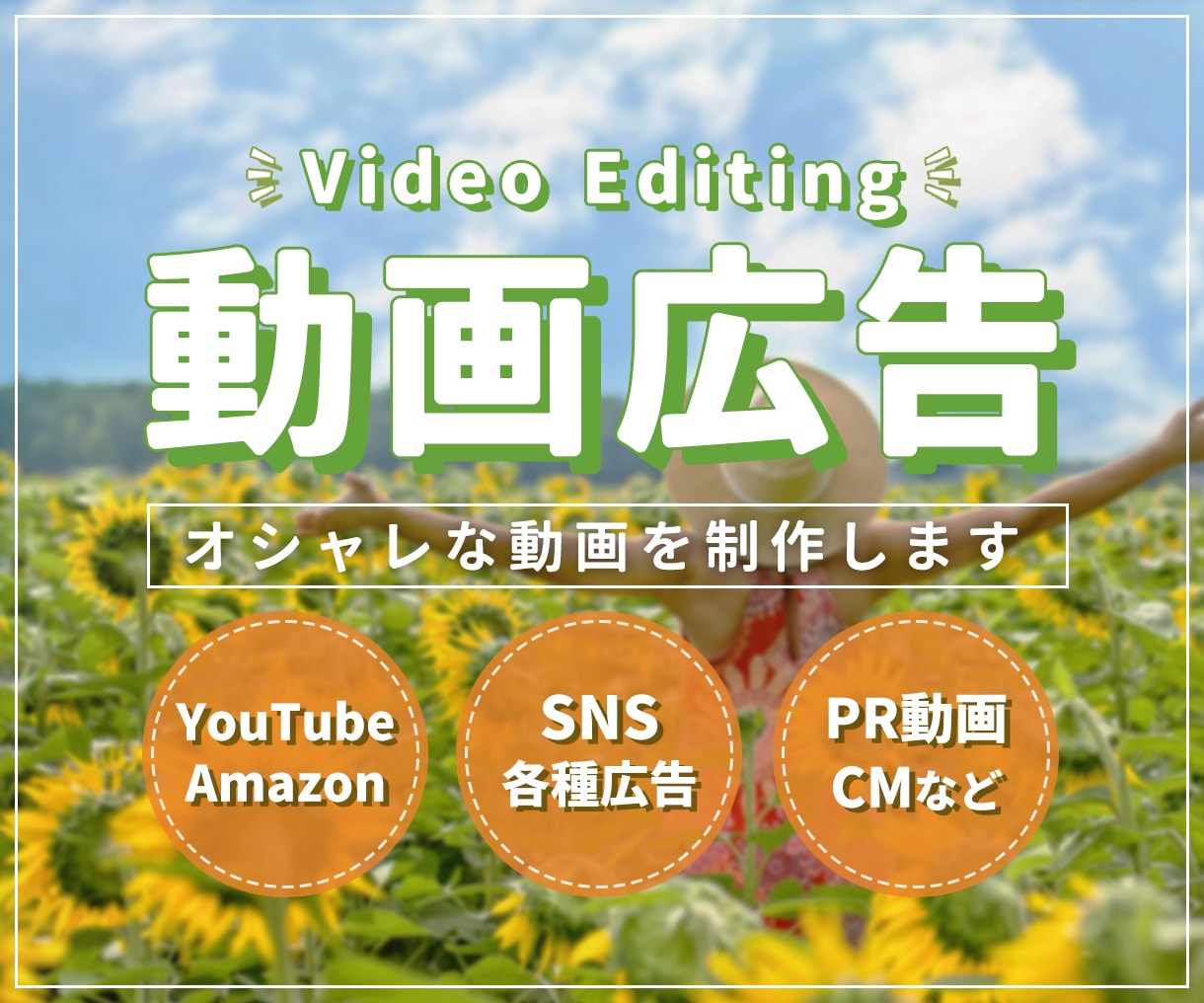 おまかせOK！広告動画を作成します 経験豊富な動画制作者が高品質な動画を制作します！ イメージ1