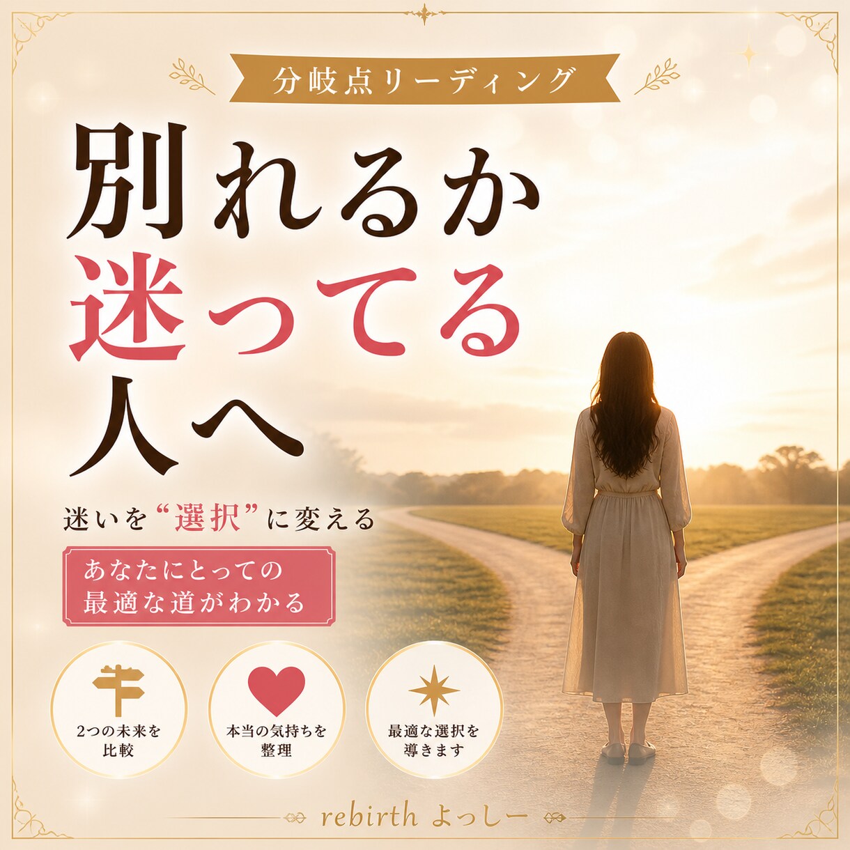 別れるか続けるか判断します 別れるか続けるか、ずっと迷っていませんか？ イメージ1