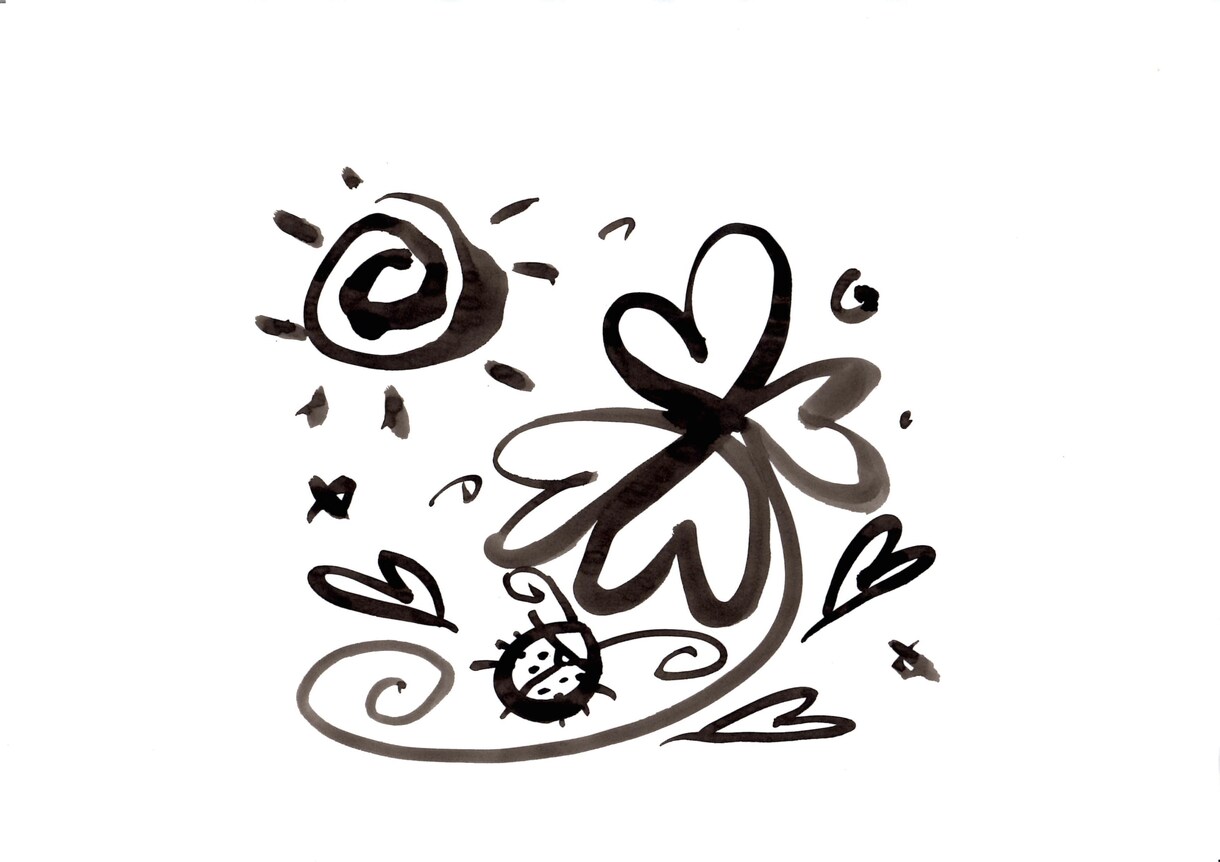 筆の書き文字、イラストを描きます ちょっと和のデザインをしてみませんか？ イメージ4