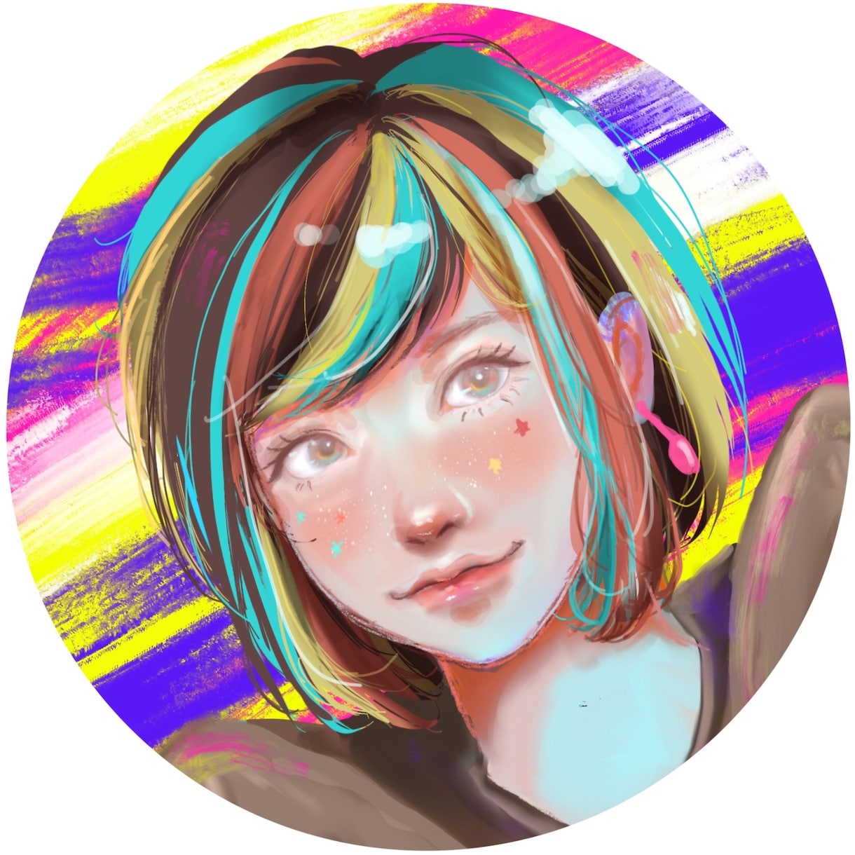 最短1日アイコン制作○厚塗り、水彩タッチで描きます SNSやLINEのアイコンに！3種のタッチからお選びください イメージ9