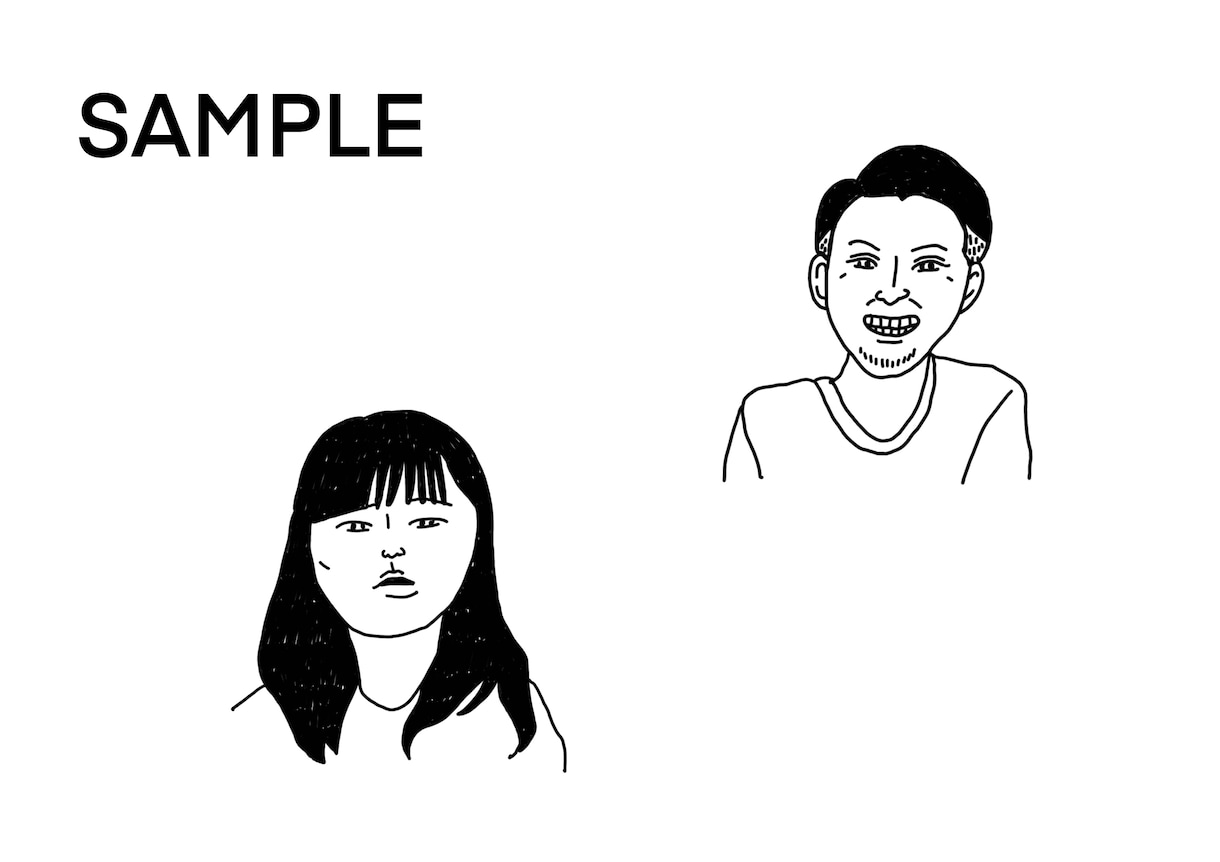 シンプルでゆるい線画の似顔絵かきます 写真をもとに、シンプルでゆるい線画の似顔絵を描きます。 イメージ4