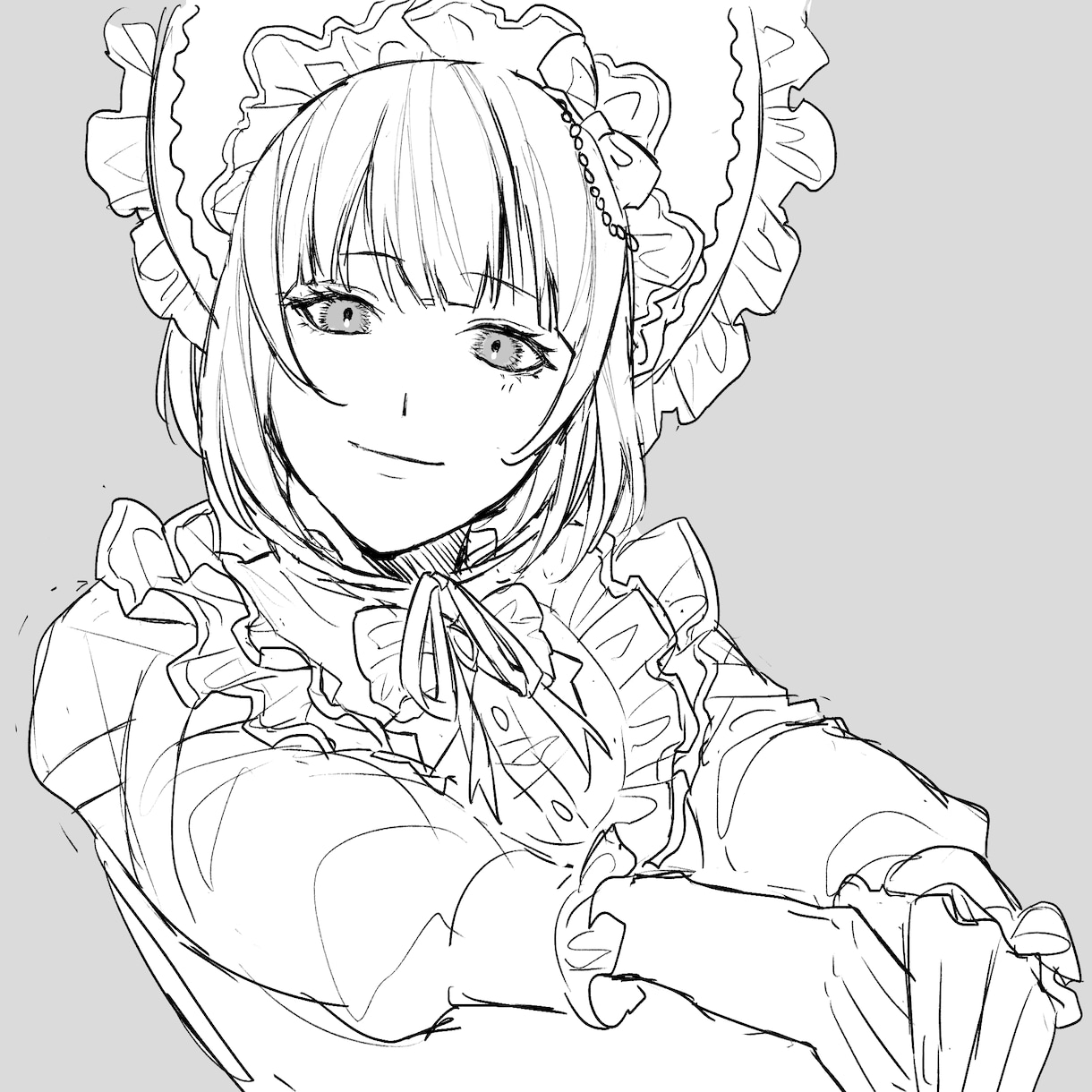 モノクロ限定、創作限定の一枚絵描きます 悲しい/クールな印象のモノクロイラストを描きます イメージ6