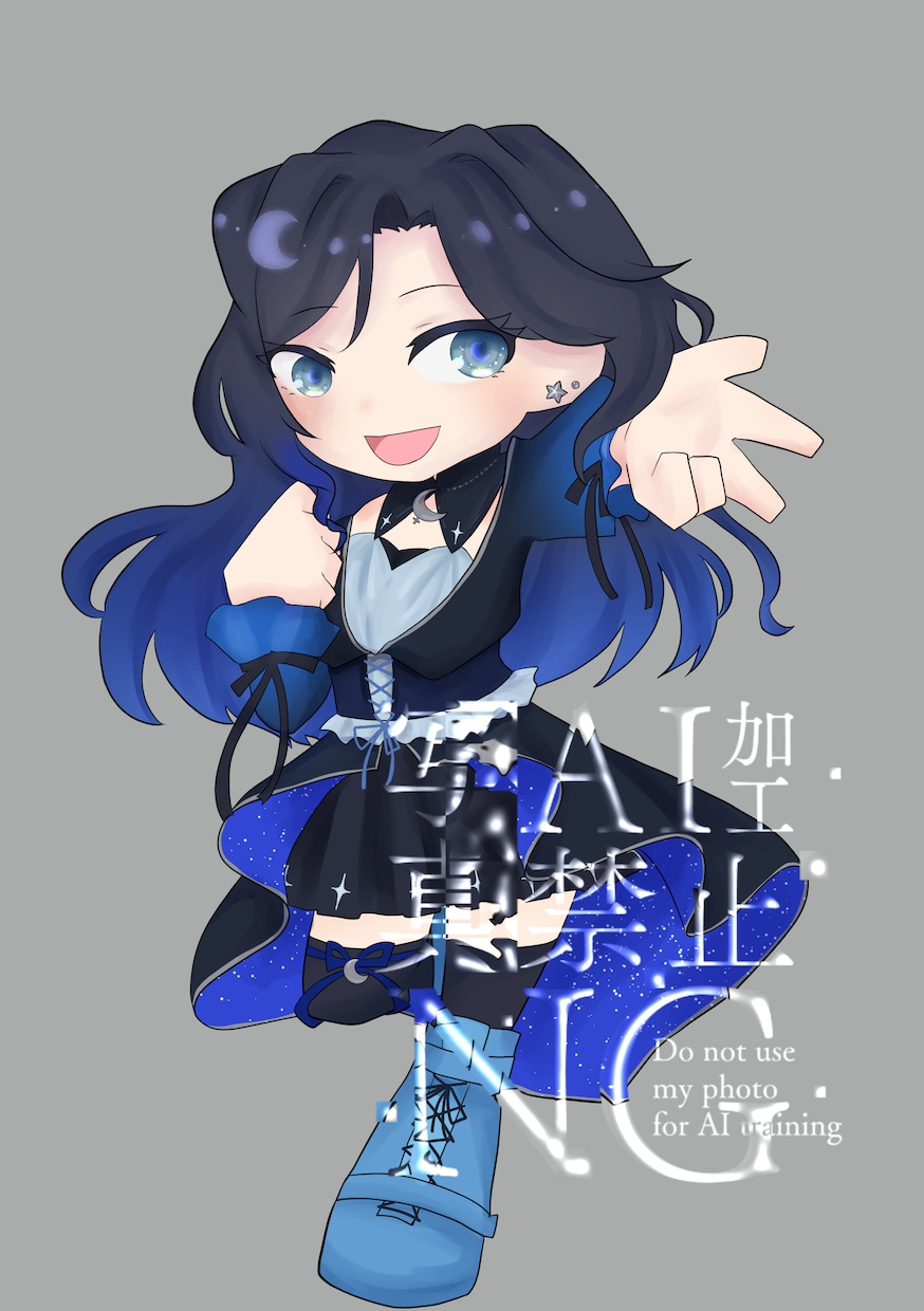 ミニキャラお描きします アイコン等に全身イラストお描きします。キャラ人数は要相談です イメージ1